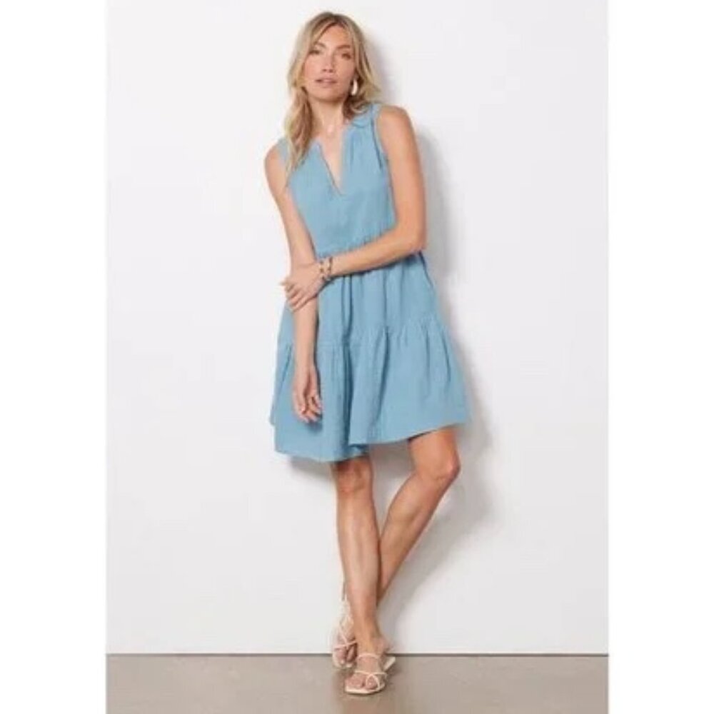 Evereve Sundry French Blue The Everyday Dress Pockets size: 2 = M - Picture 2 of 10